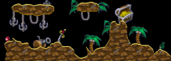 isla con nubes