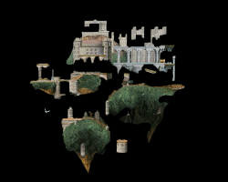 z temple with objetcs