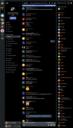 discord reacts to 3.8 patch