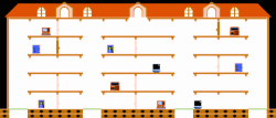MAPPY (NES) - Level 01