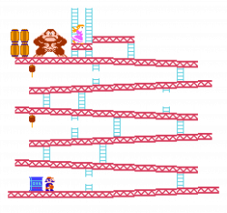 DONKEY KONG (NES) - Stage 01